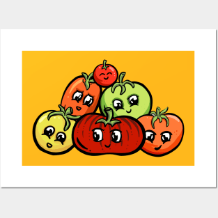 Cheeky Cartoon Tomato Varieties Characters Garden Tips Toons Posters and Art